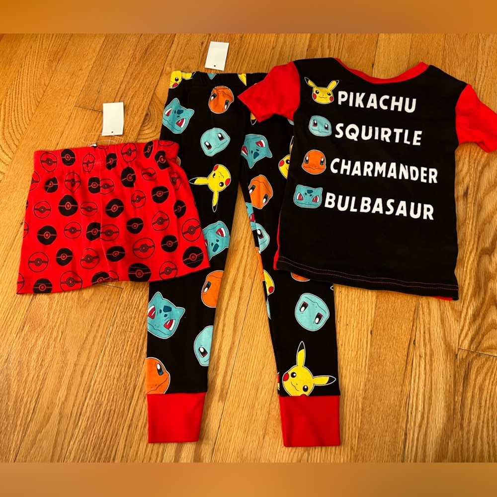 Pokémon 3 piece pajama set
